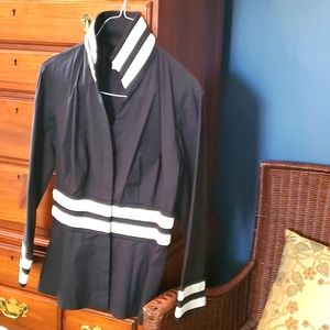 Black and Cream Shirt-like Jacket